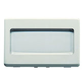 Illuminated 3-way doorbell button + nameplate